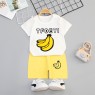 Summer Kids'  Cotton Cartoon Sakura Short Sleeve T-shirt Set