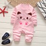 Newborn cotton long sleeve one piece clothes baby baby home long sleeve clothes children's home pajamas