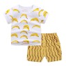 2023 Summer children clothes set 100% cotton short sleeve 2pcs baby clothes set 