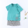 New summer 0-6 year old children's suit half-sleeved children's T-shirt sports home clothes  direct sales