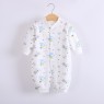 Cotton printing baby long-sleeved romper baby warm home clothes