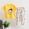 pure cotton New designs of children suit clothing sets 2 pcs long sleeve pajamas