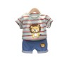 Summer children's baby short-sleeved suit boys two-piece sportswear