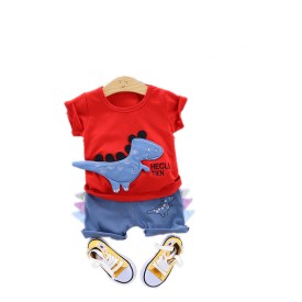 Boys summer suits 1-4 years old baby handsome summer clothes for children with short sleeves