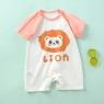 Infant jumpsuit summer combed cotton printed baby romper light and breathable boys and girls baby short-sleeved kimono