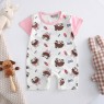 Infant rompers pure cotton summer new baby boy thin section female short-sleeved children's jumpsuit romper