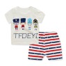 Boy Clothing Sets Casual T-Shirt Set and  Shorts Pure-Cotton Children Suit