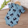 Baby cotton jumpsuit spring and summer baby triangle romper newborn romper short-sleeved bag fart clothes