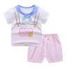 2023 Summer children clothes set 100% cotton short sleeve 2pcs baby clothes set 