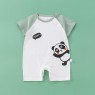 Infant jumpsuit summer combed cotton printed baby romper light and breathable boys and girls baby short-sleeved kimono