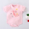 Baby bag fart jacket summer new newborn cotton cartoon short sleeve Hayi baby one-piece triangle climbing suit