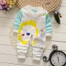 Newborn cotton long sleeve one piece clothes baby baby home long sleeve clothes children's home pajamas