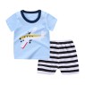 2023 Summer children clothes set 100% cotton short sleeve 2pcs baby clothes set 