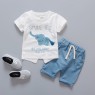 2023 new baby suit boys casual baby elephant summer short sleeve shorts for children