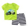 2023 Summer children clothes set 100% cotton short sleeve 2pcs baby clothes set 