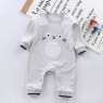 Pure cotton long-sleeved print newborn jumpsuit for children's rompers sleepsuit