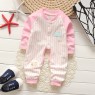 Newborn cotton long sleeve one piece clothes baby baby home long sleeve clothes children's home pajamas