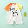 Infant jumpsuit summer combed cotton printed baby romper light and breathable boys and girls baby short-sleeved kimono