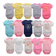 Baby clothing summer newborn cotton bag fart clothing 0-1 years old children's one-piece suit