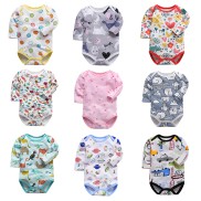 Newborn jumpsuit baby triangle romper long-sleeved baby bag fart clothing newborn autumn children's clothing