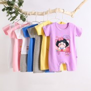 Infant rompers pure cotton summer new baby boy thin section female short-sleeved children's jumpsuit romper